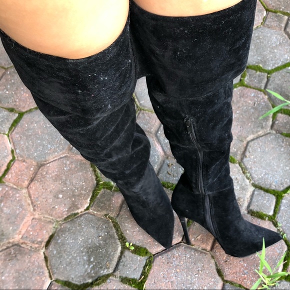 SEND AN OFFER Knee high heel boots - Picture 4 of 6